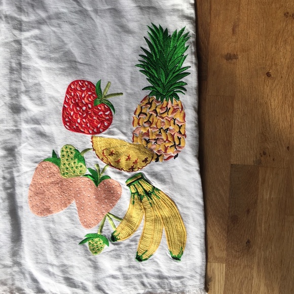 *SOLD*Holding Horses fruit salad linen tunic dress - Picture 7 of 8